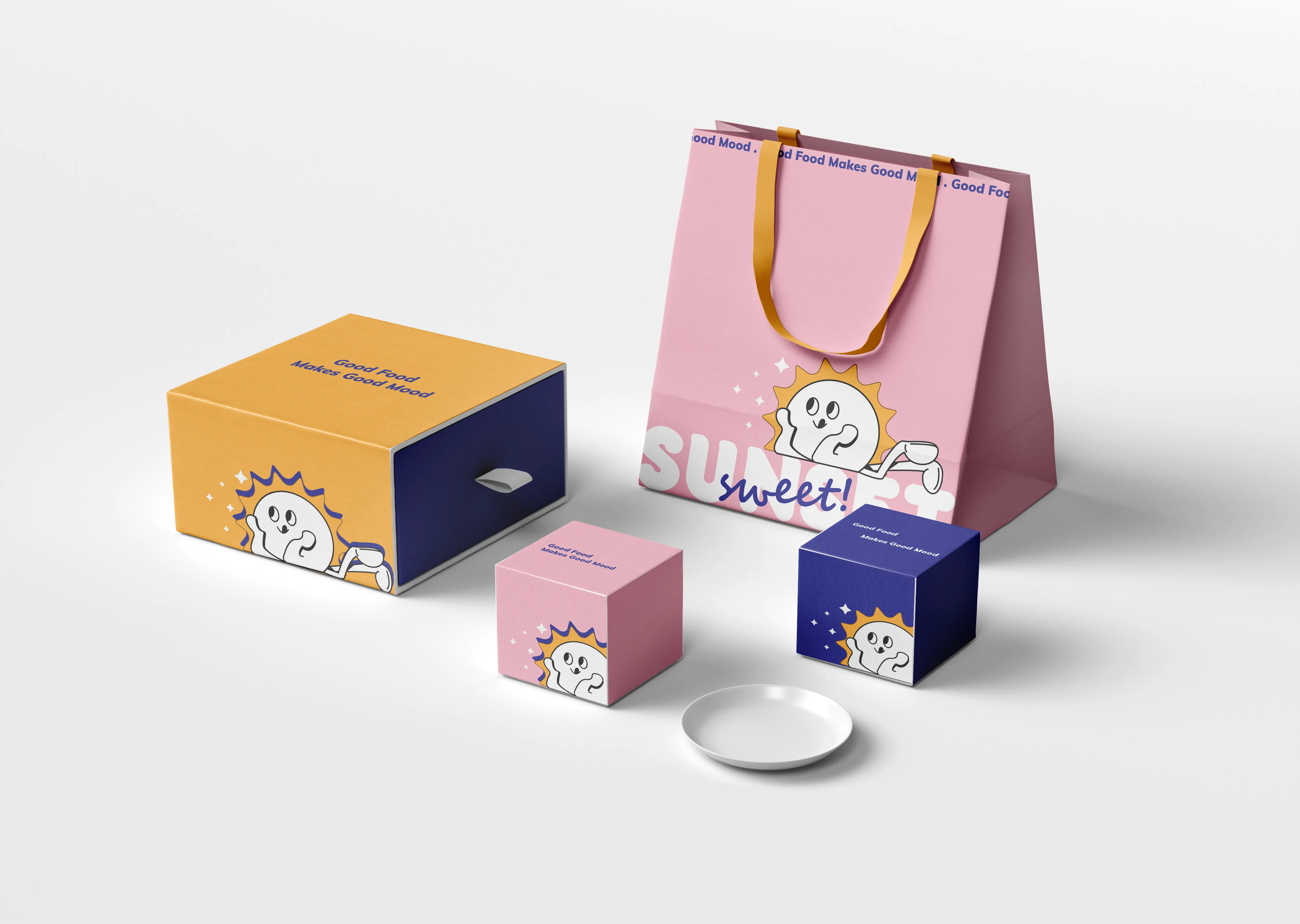 Sweet Sunset — branded packaging and mockups